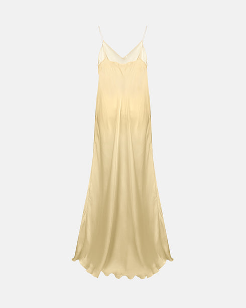 Yellow Silk Slip